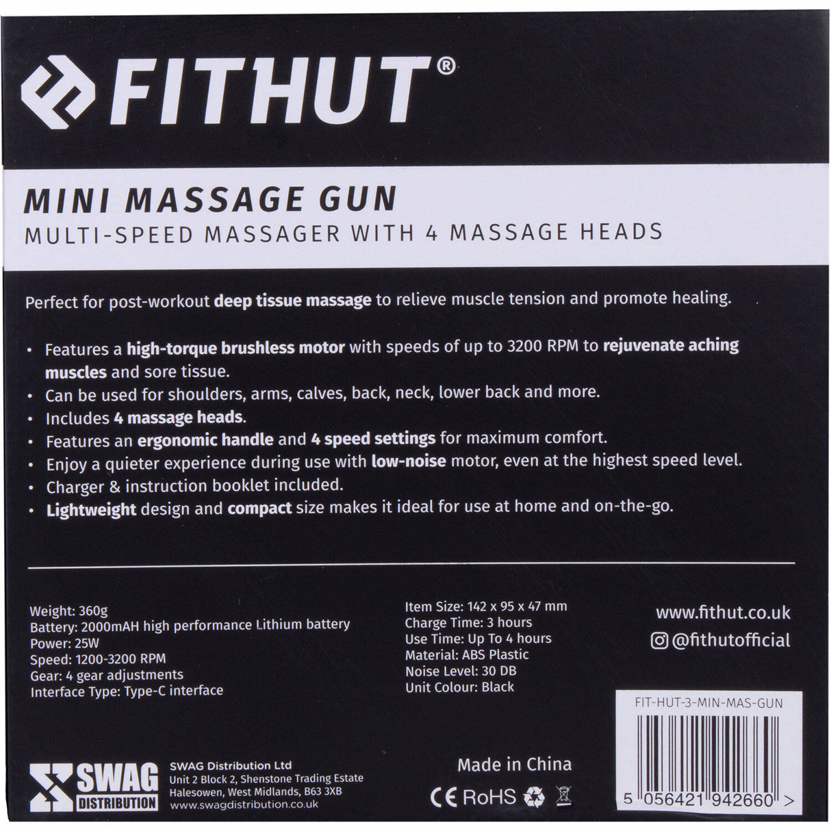FitHut Mini Massage Gun