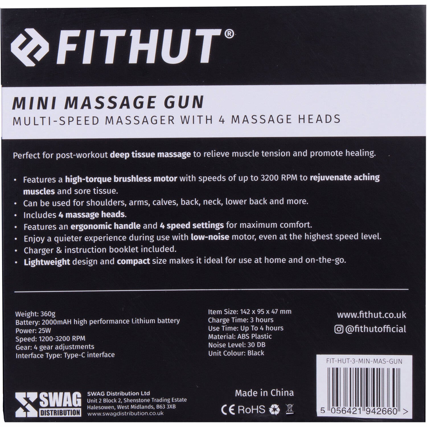 FitHut Mini Massage Gun