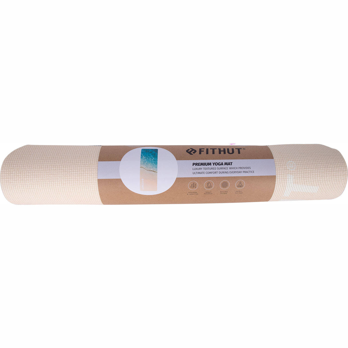 FitHut Digital Print Yoga Mat - Beach