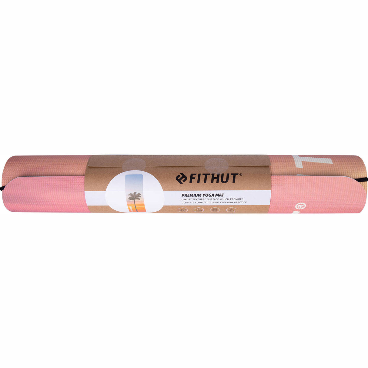 FitHut Digital Print Yoga Mat - Palm Trees