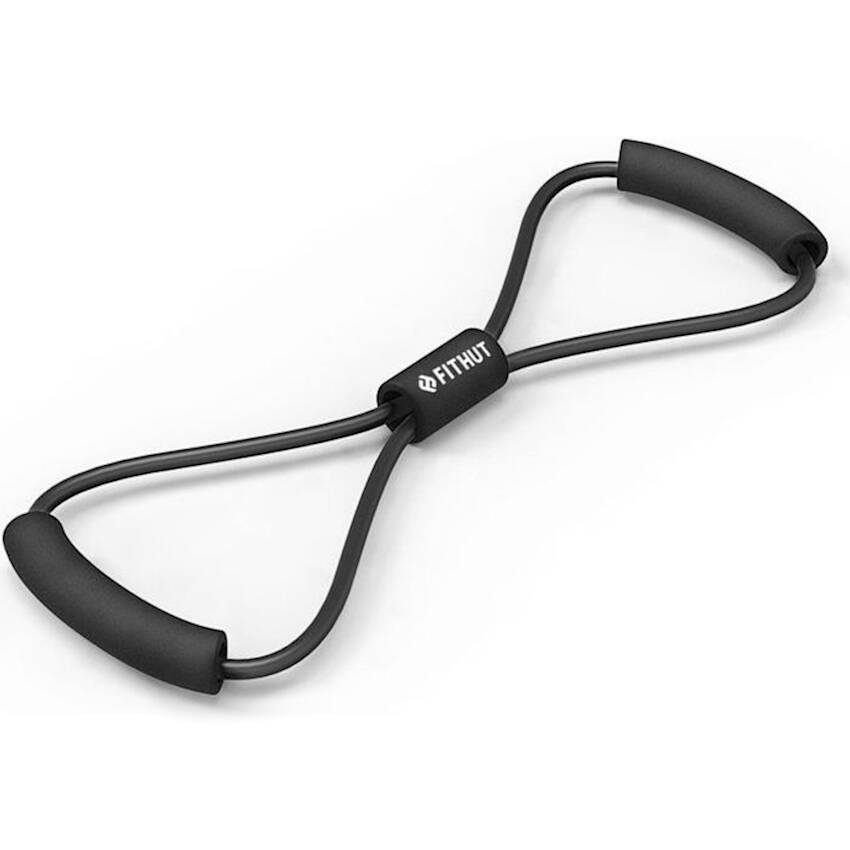 FitHut Figure 8 Resistance Band - Black