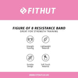 FitHut Figure 8 Resistance Band - Pink