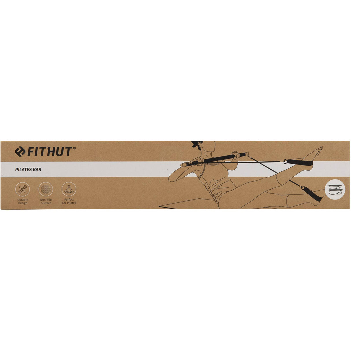 FitHut Pilates Bar - Black
