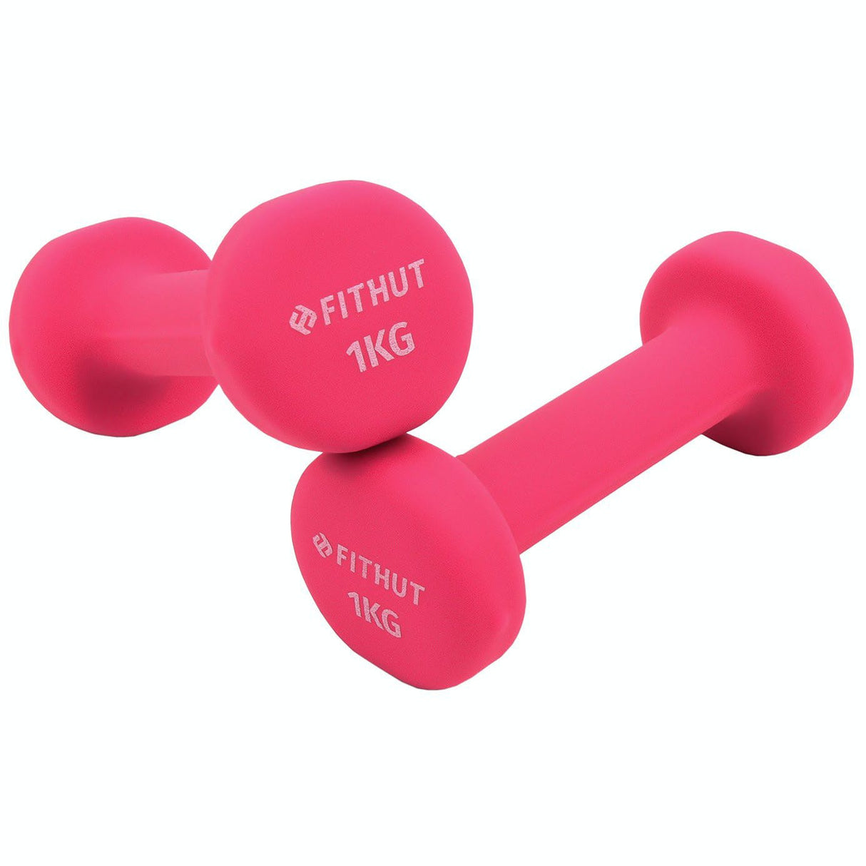 FitHut Twin Pack 1kg Dumbell Pink