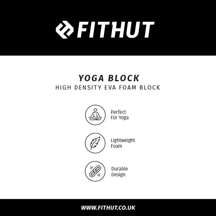 FitHut Yoga Block - Black