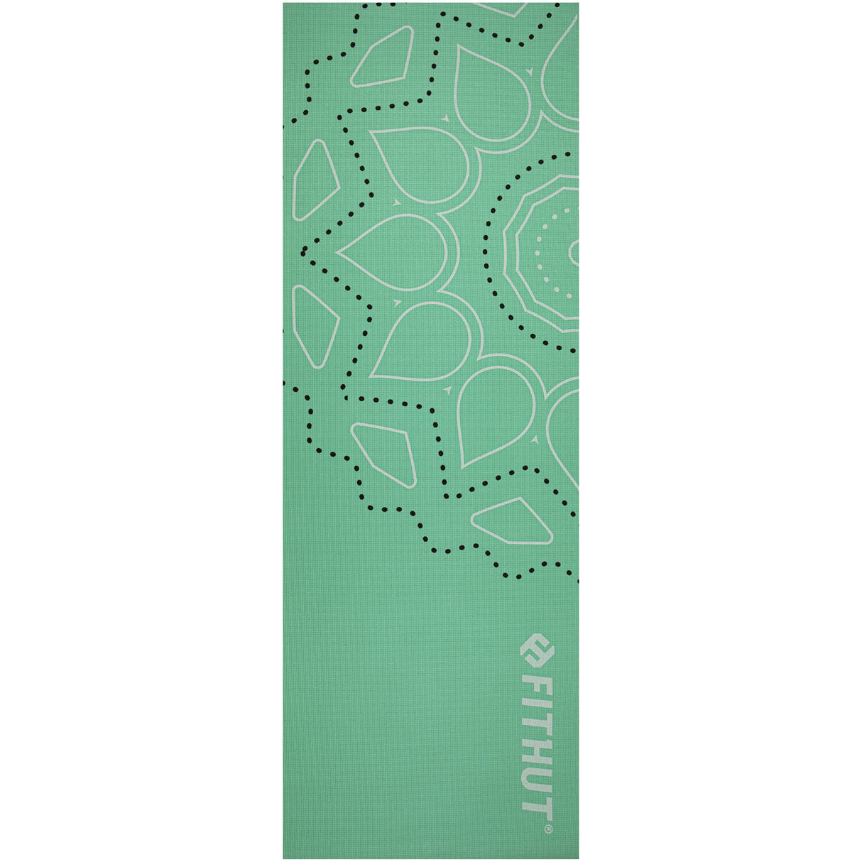 FitHut Mandala Yoga Mat - Green