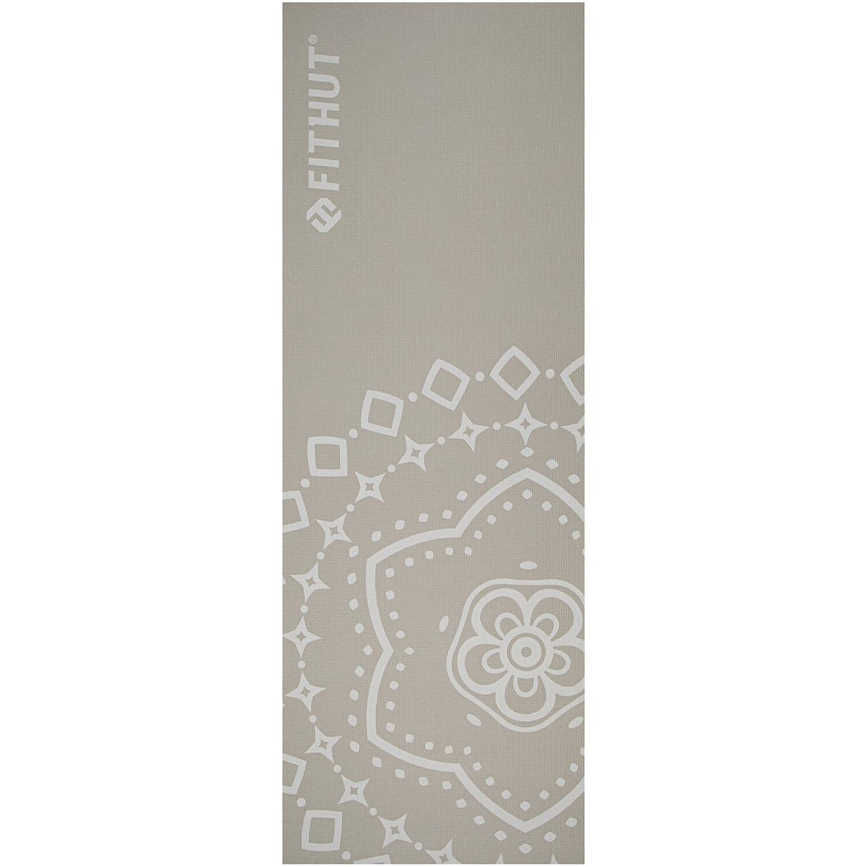 FitHut Mandala Yoga Mat - Grey