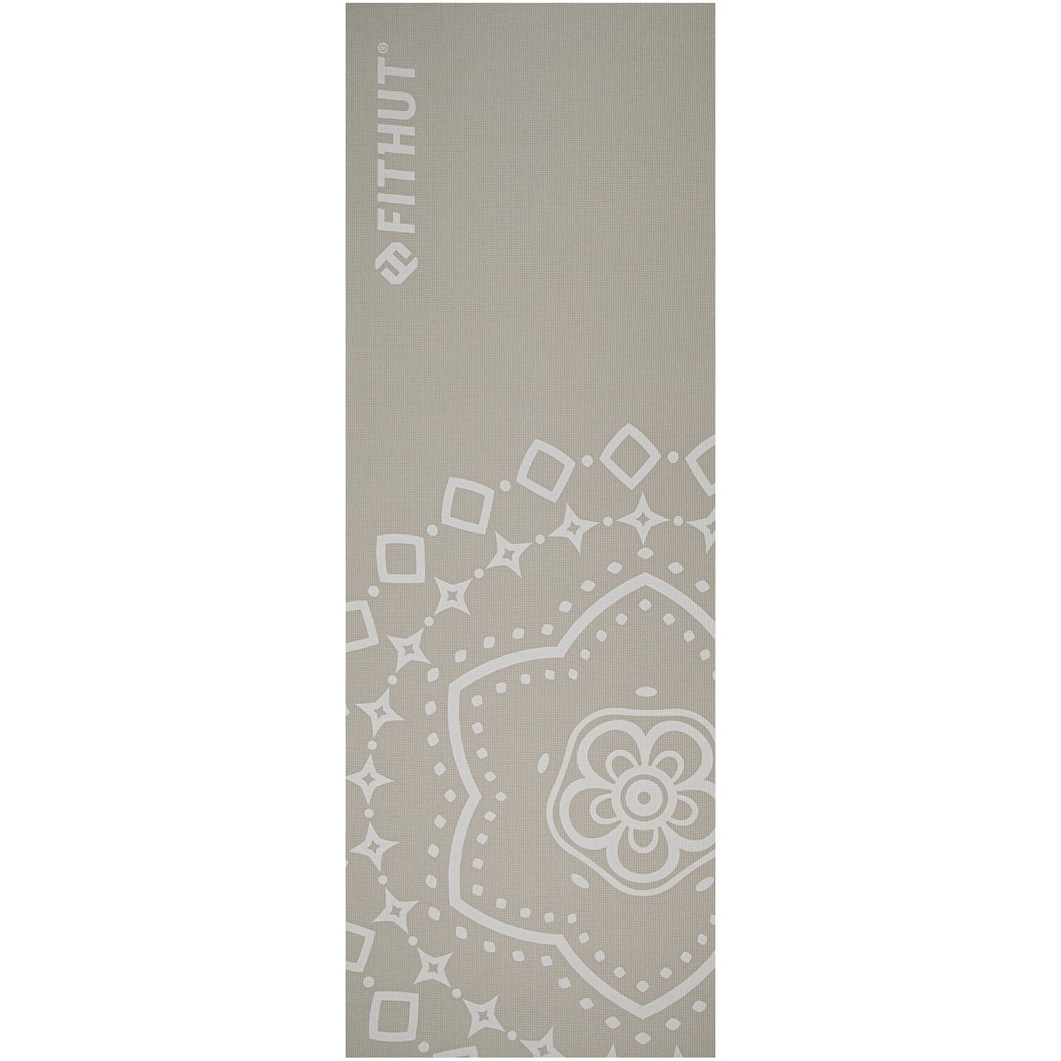 FitHut Mandala Yoga Mat - Grey