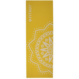 FitHut Mandala Yoga Mat - Yellow
