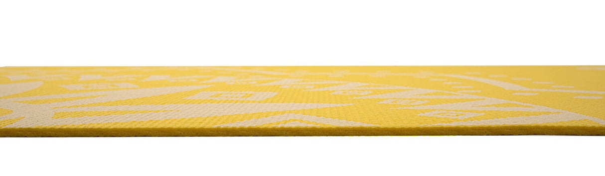 FitHut Mandala Yoga Mat - Yellow