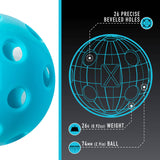 Franklin Indoor X-26 Pickleball 3pk - Blue