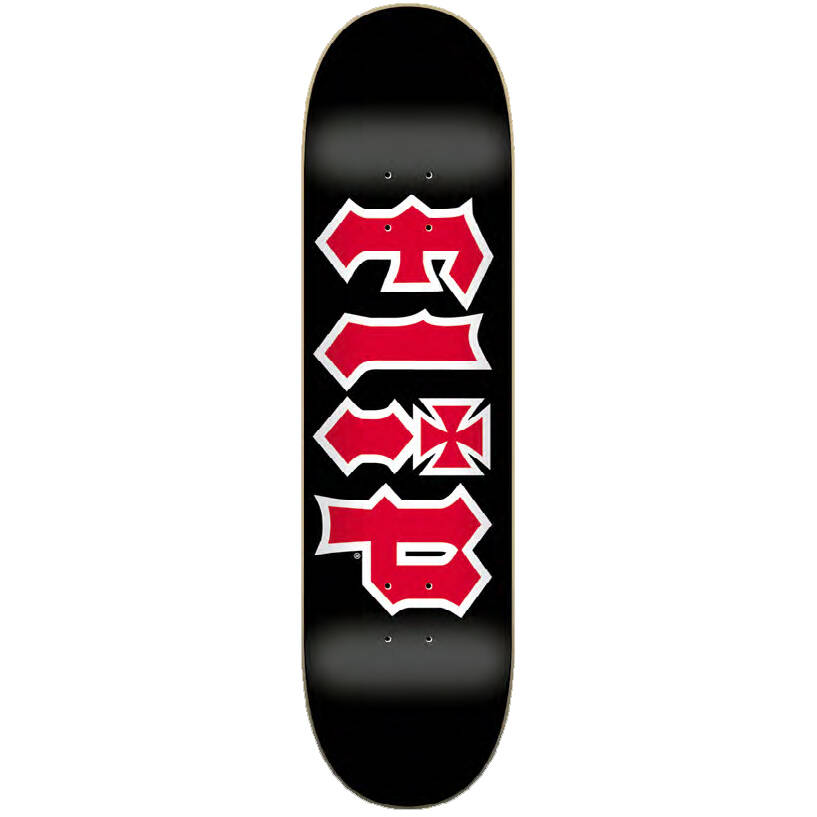 Flip Team HKD Skateboard Deck 8'' - Black