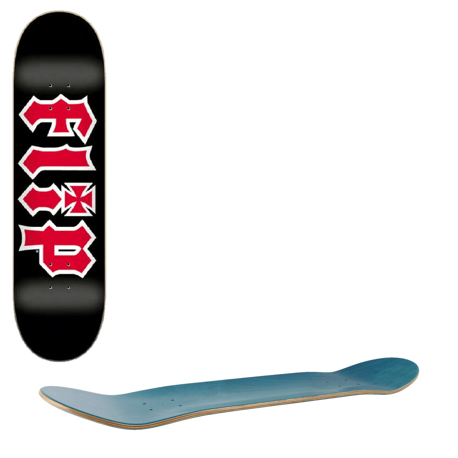 Flip Team HKD Skateboard Deck 8'' - Black