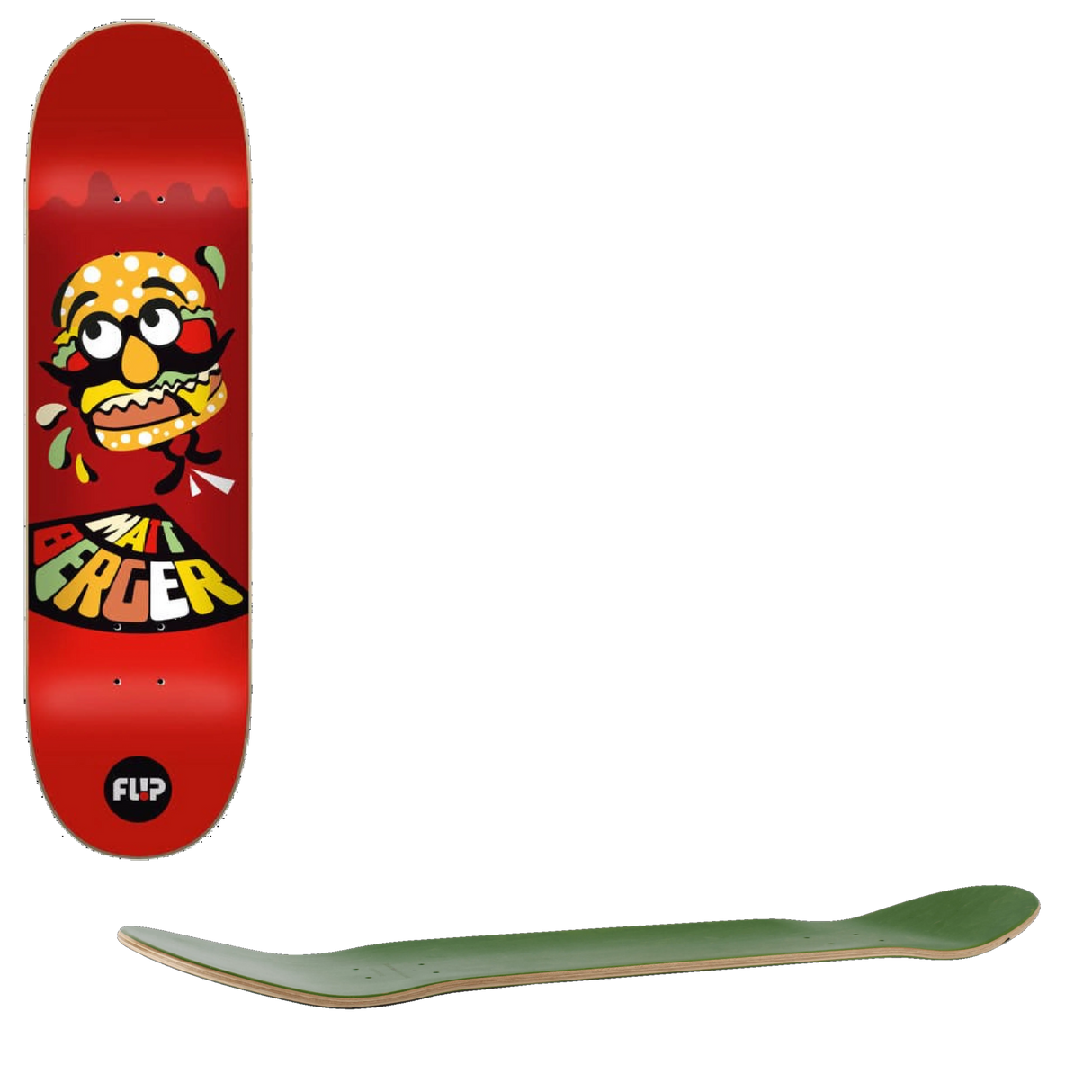Flip Berger Block Skateboard Deck - 8.25''