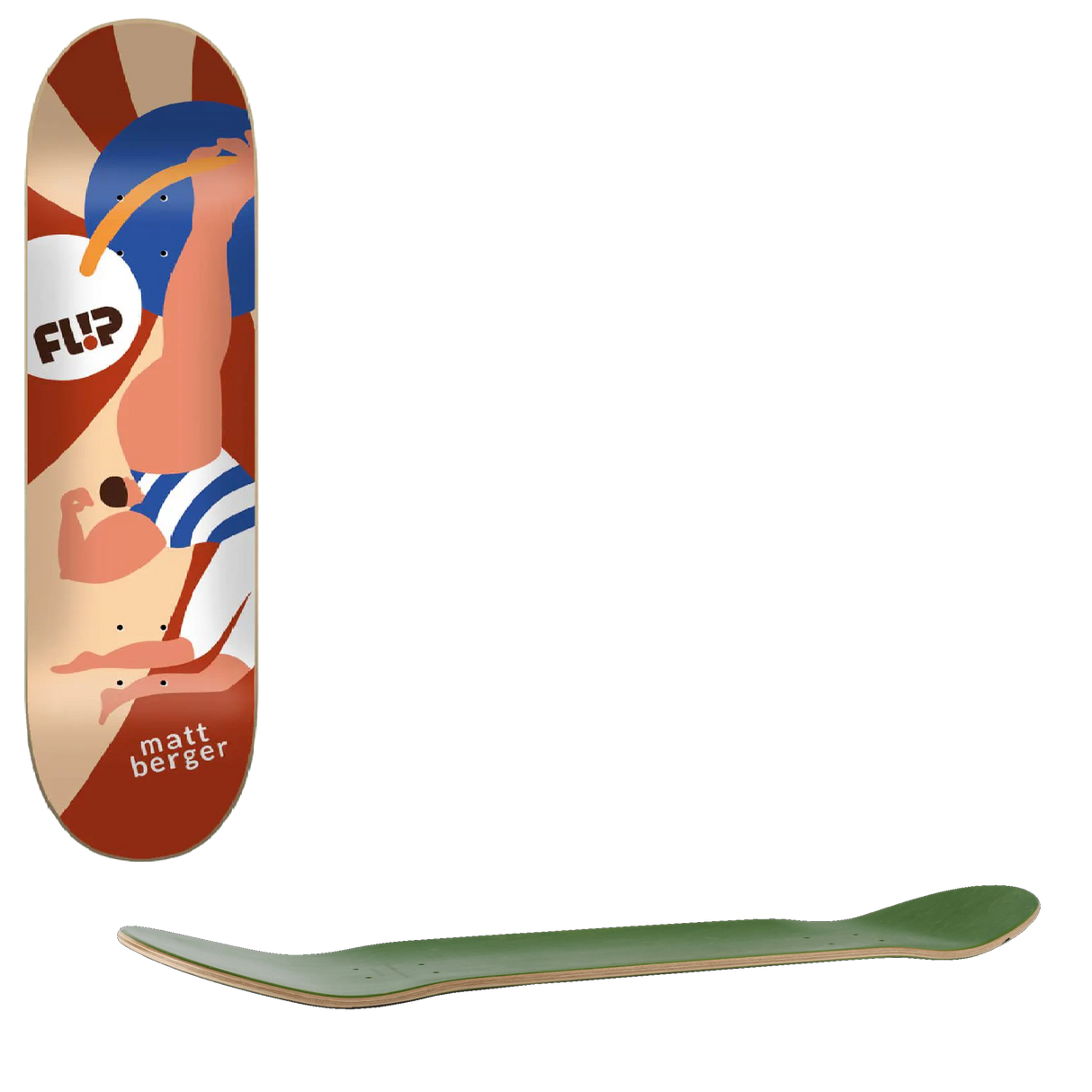Flip Berger Kaja Skateboard Deck - 8.25''