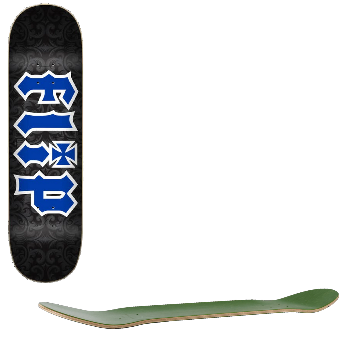 Flip HKD Gothic Skateboard Deck - Blue 8.375''