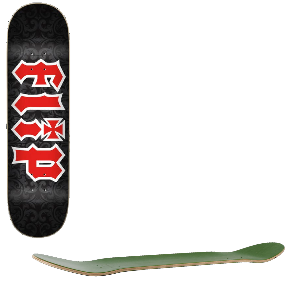 Flip HKD Gothic Skateboard Deck - Red 8''