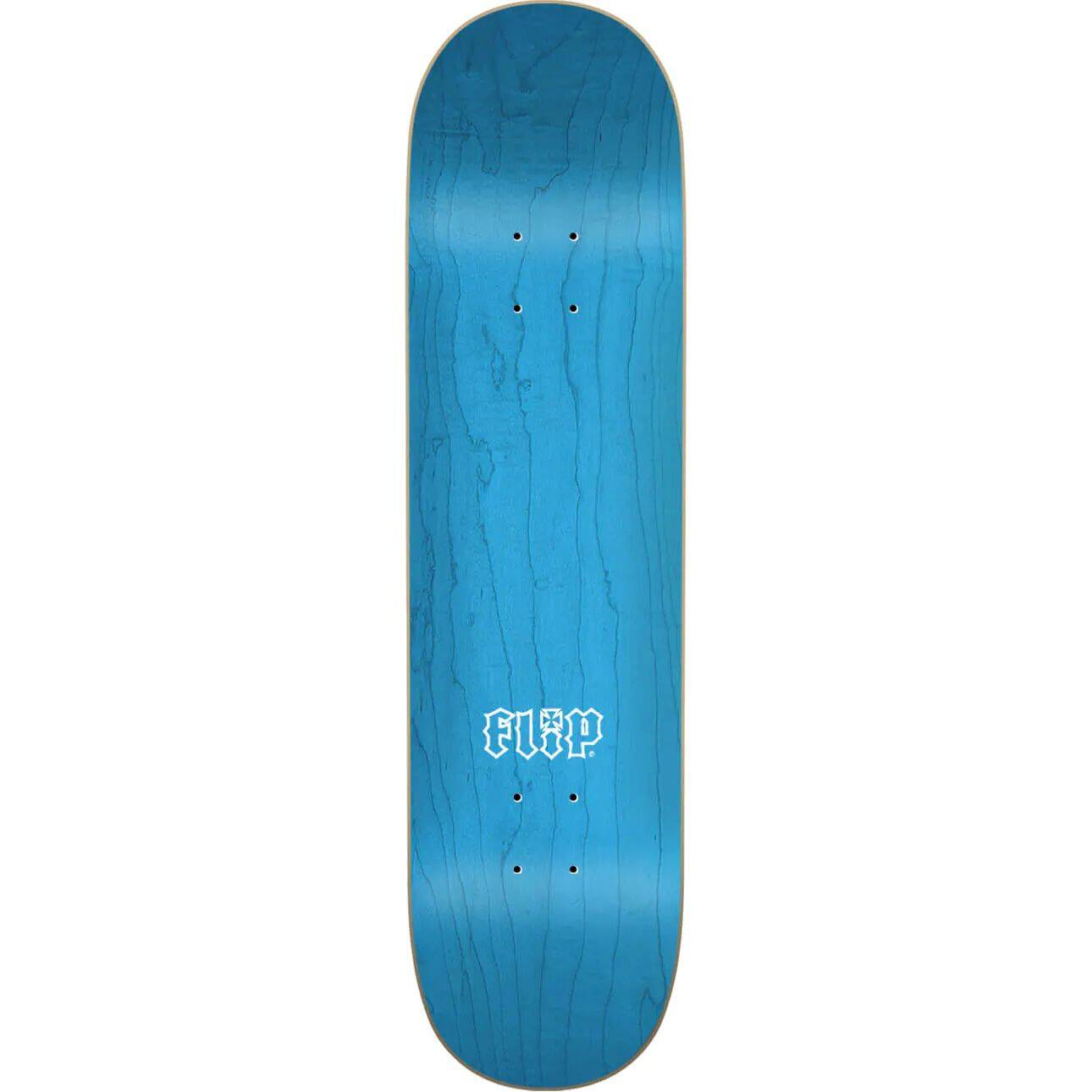 Flip HKD Thrashed Skateboard Deck - White 8''