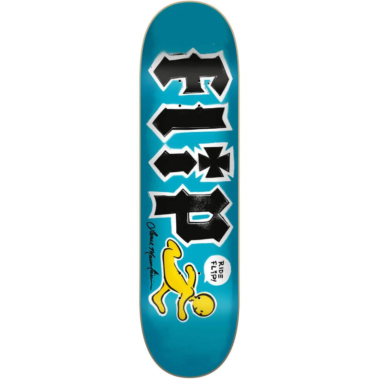 Flip Doughboy Stencil Skateboard Deck - Mountain 8.25''
