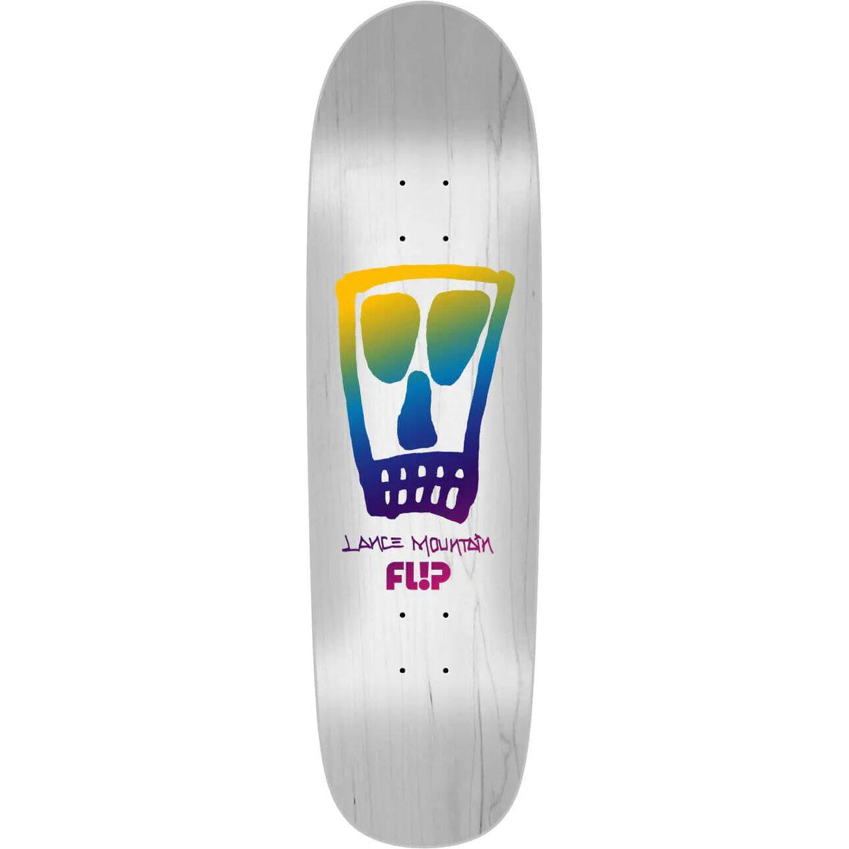 Flip Mountain Vato Skateboard Deck - White 8.75''