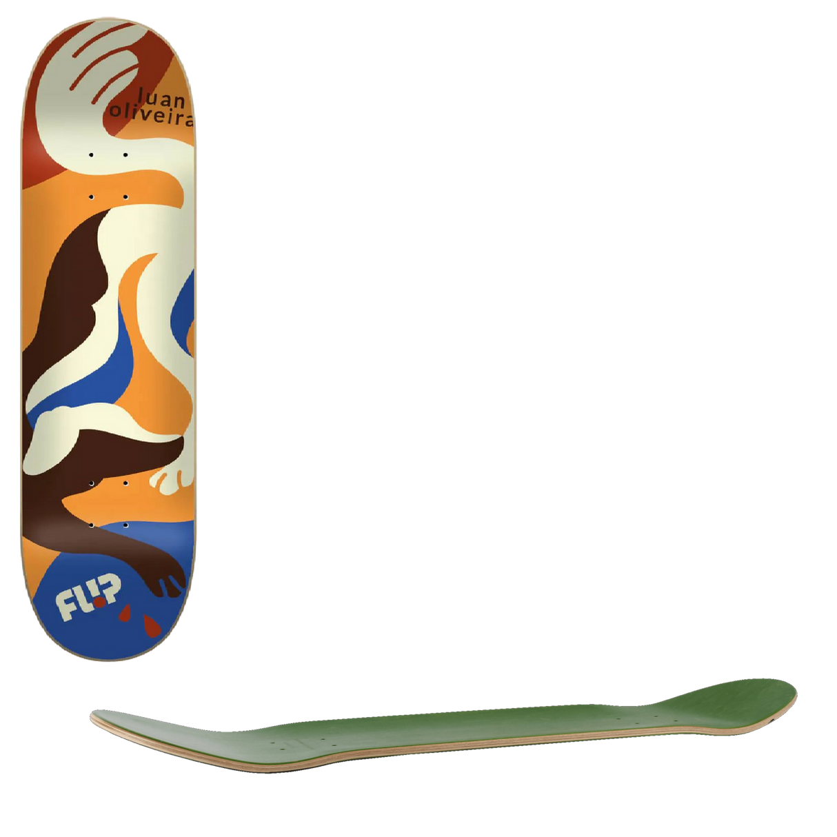 Flip Oliveira Kaja Skateboard Deck - 8.13''