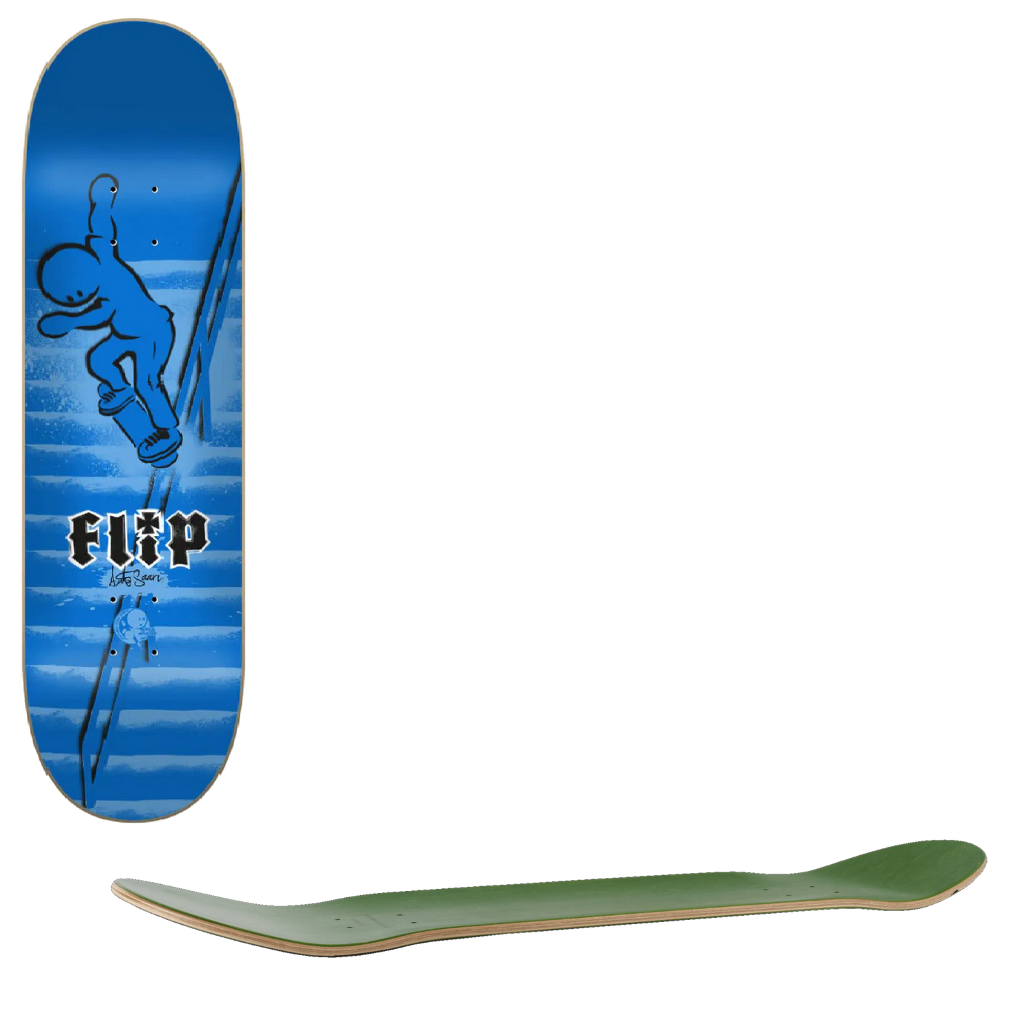 Flip Saari Doughboy Skateboard Deck - 8.45''