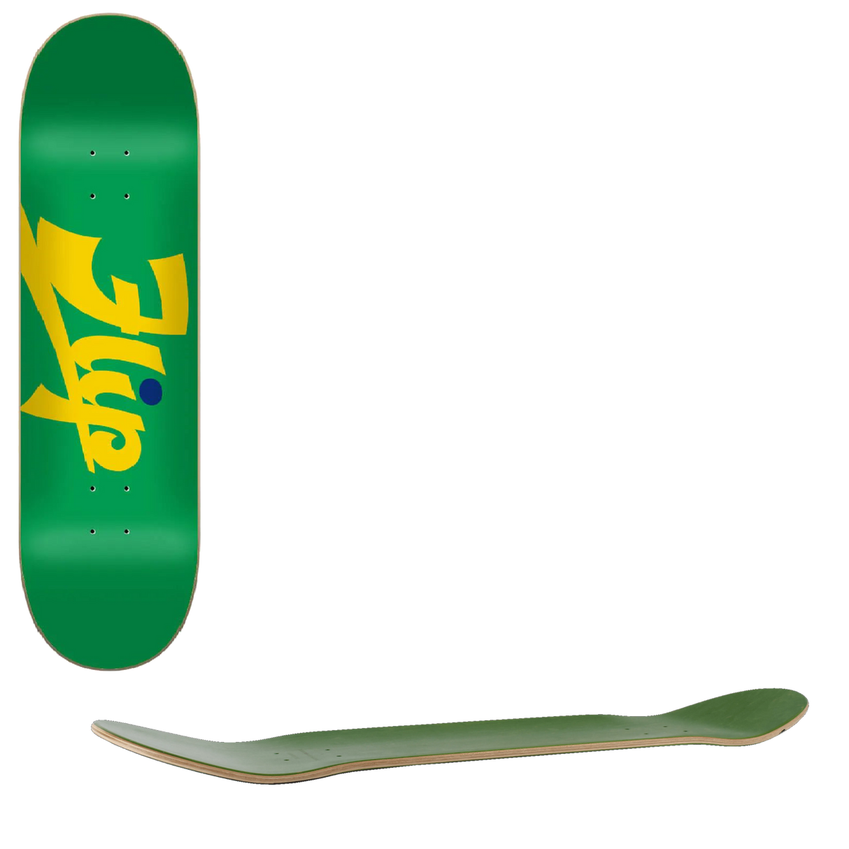 Flip Script Skateboard Deck - Green 7.81''