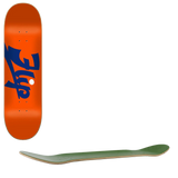 Flip Script Skateboard Deck - Orange 8.45''