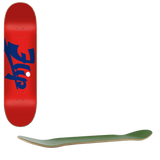 Flip Script Skateboard Deck - Red 8.13''