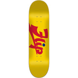 Flip Script Skateboard Deck - Yellow 8''