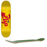 Flip Script Skateboard Deck - Yellow 8''