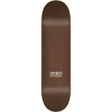 Flip Team Combat Skateboard Deck - Brown 8''