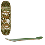 Flip Team Combat Skateboard Deck - Brown 8''