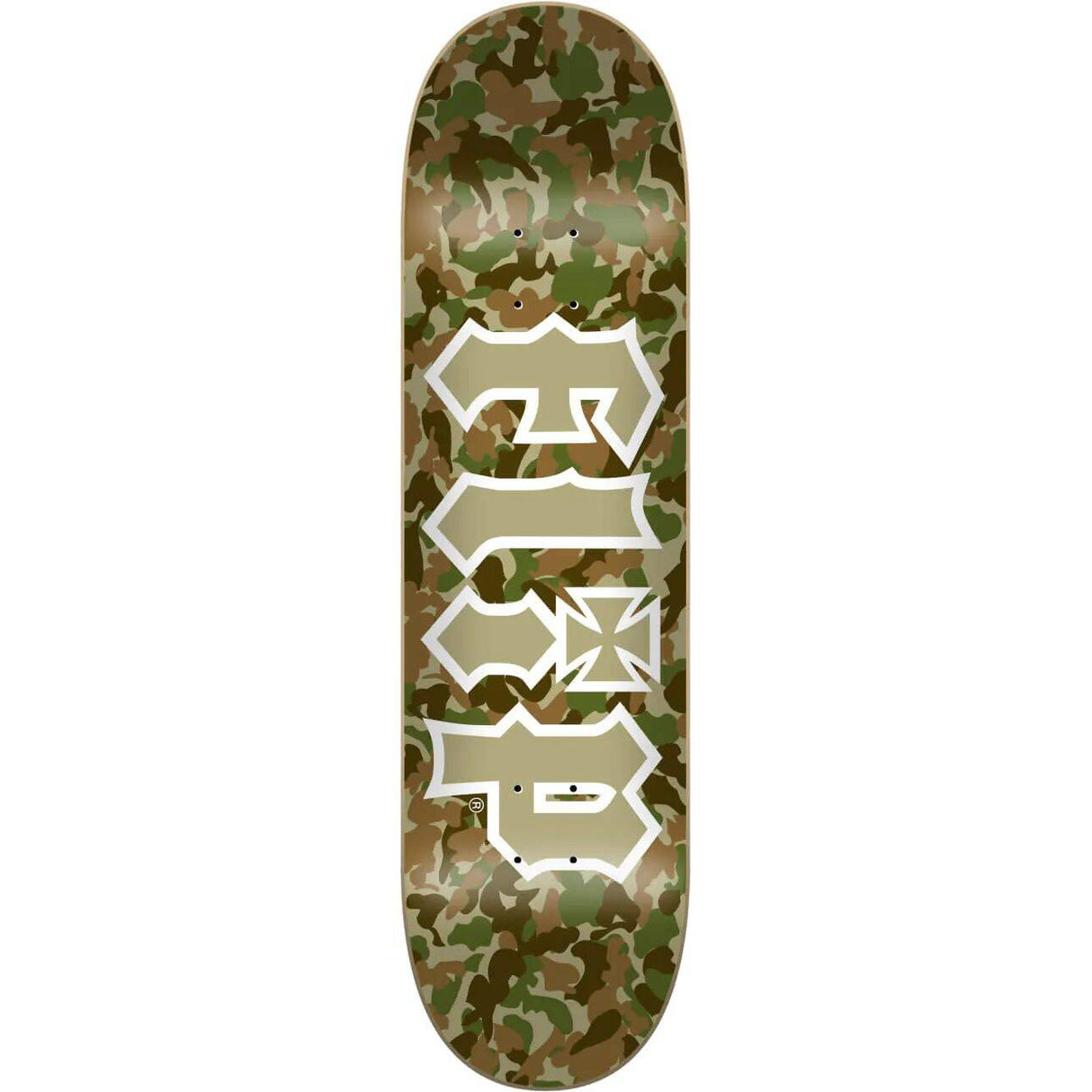 Flip Team Combat Skateboard Deck - Taupe 8.38''