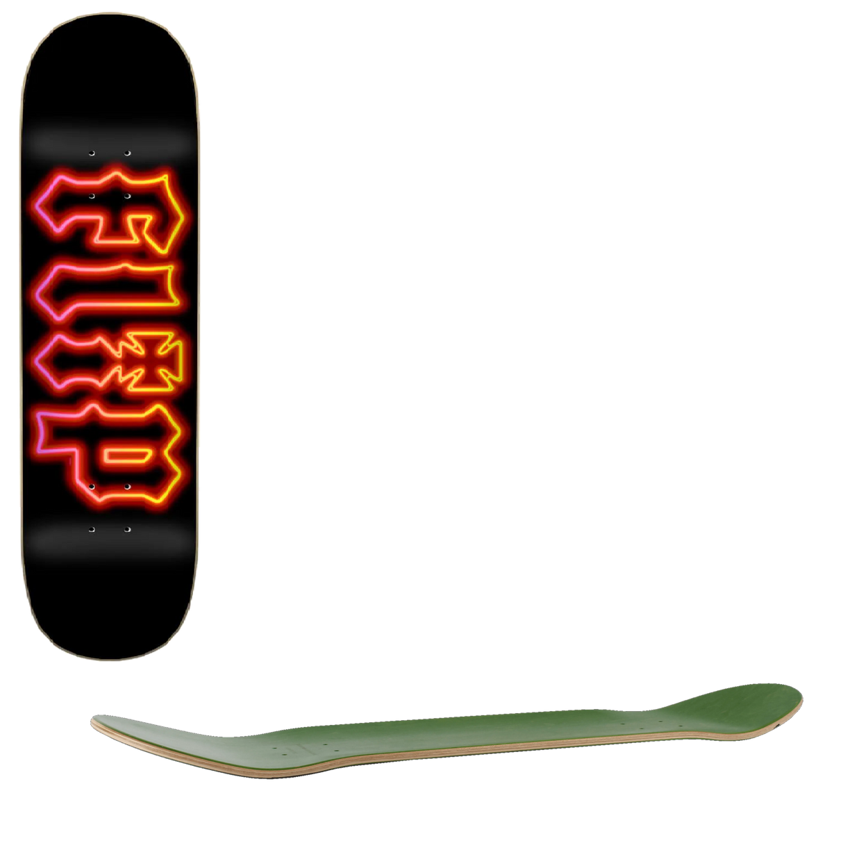 Flip Team Neon Skateboard Deck - 8.25''