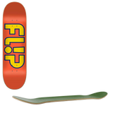 Flip Team Outlined Skateboard Deck - Orange 7.75''