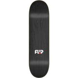 Flip Team Outlined Skateboard Deck - Red 8''
