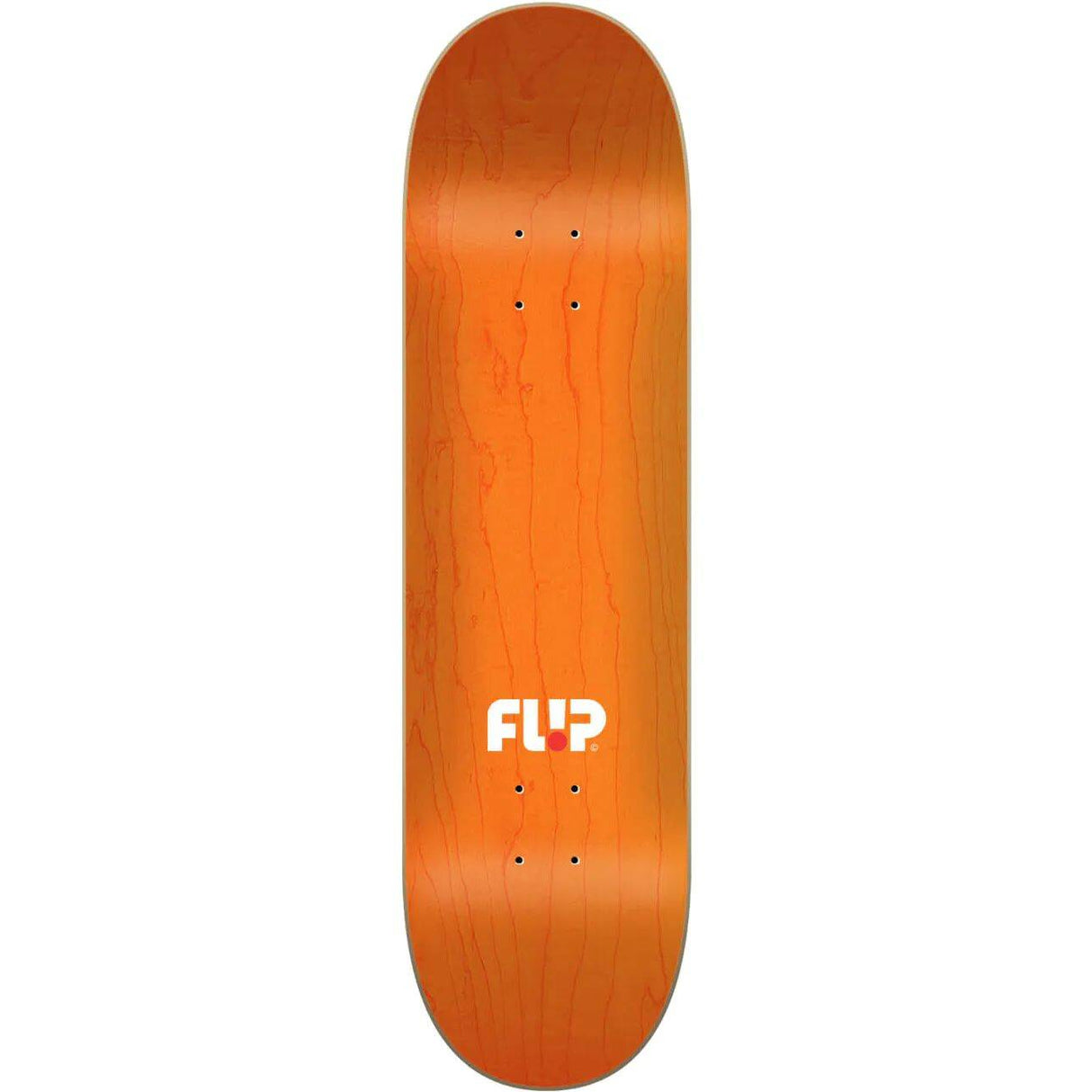 Flip Team Outlined Skateboard Deck - Yellow 8.45''