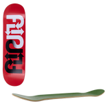 Flip Directions Skateboard Deck - Red 8.375"