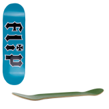 Flip HKD Metal Head Skateboard Deck - Teal 8.45"