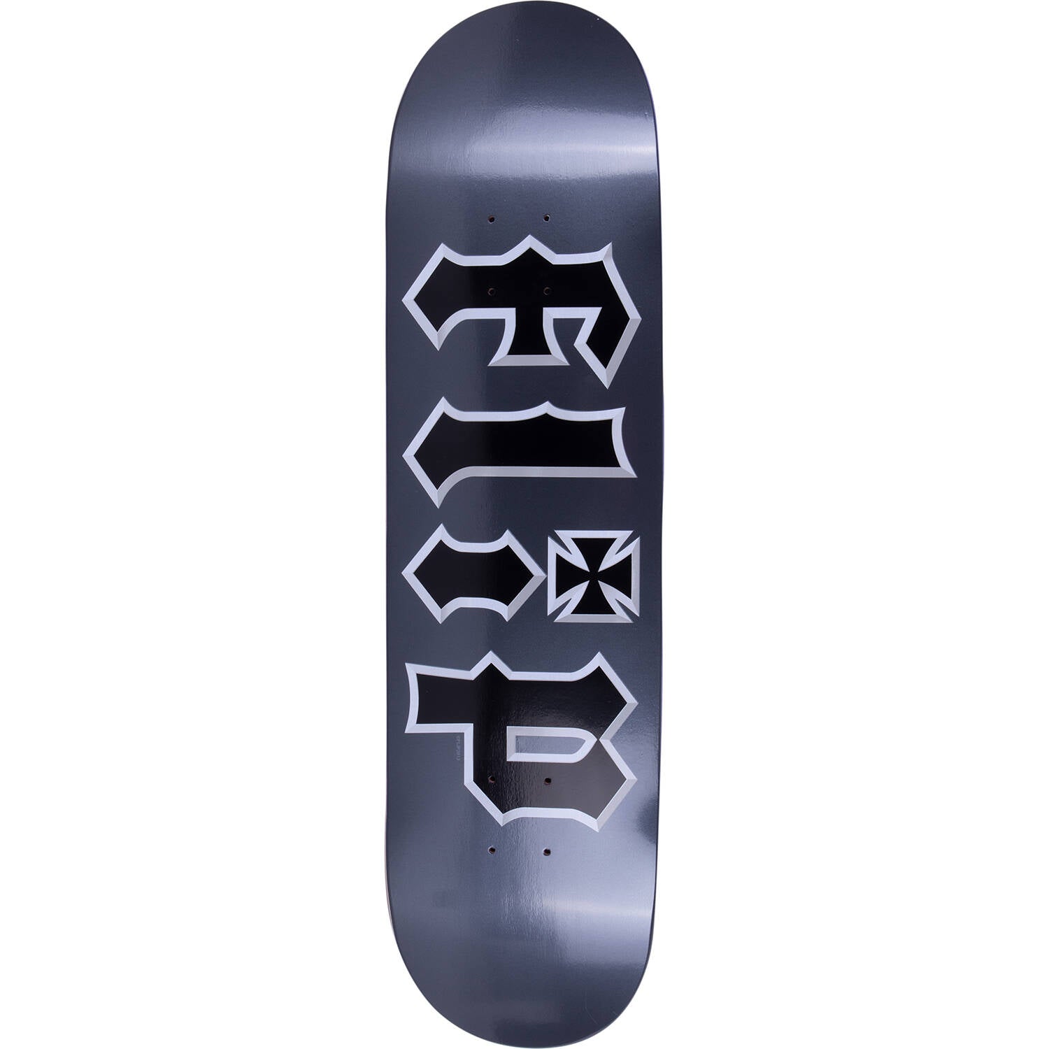 Flip HKD Metal Head Skateboard Deck - Black 8.25"