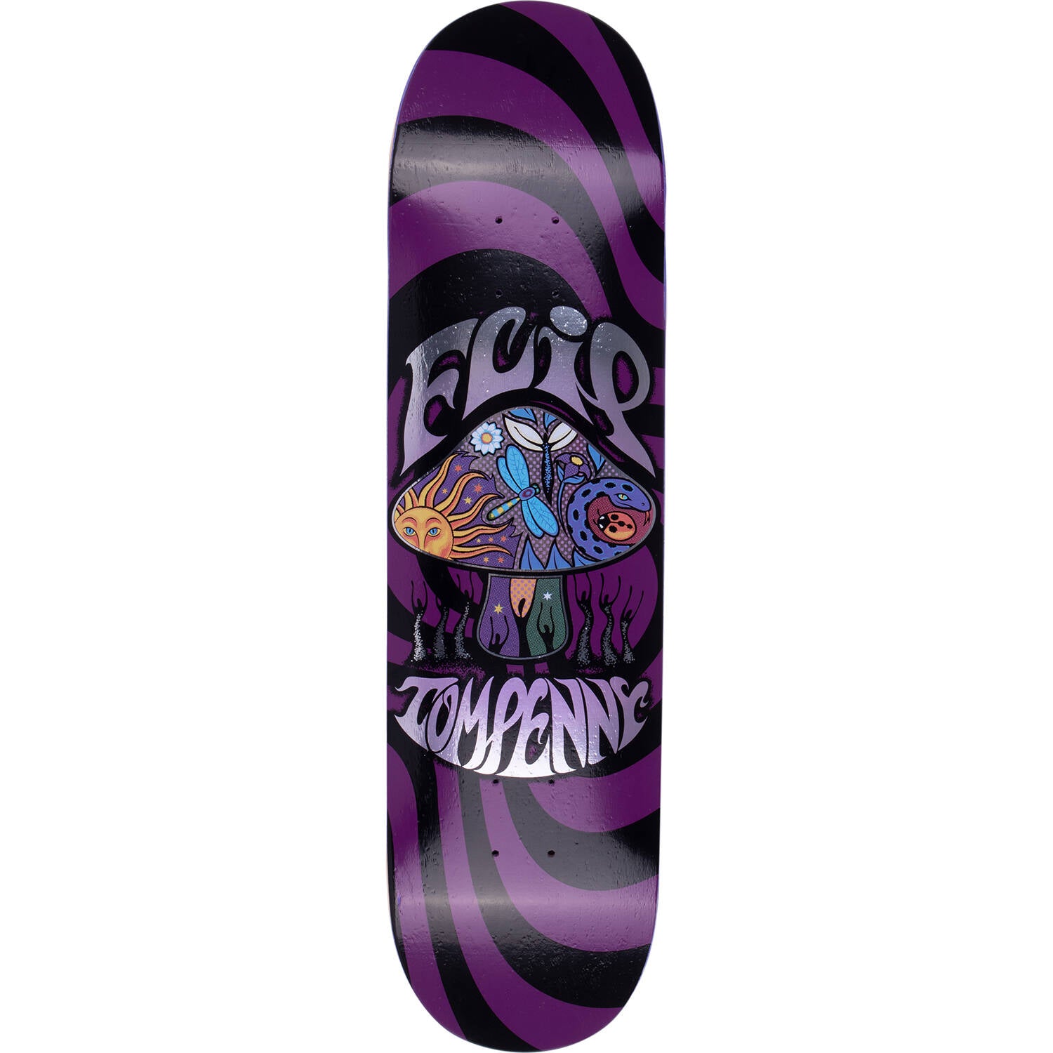 Flip Tom Loveshroom Skateboard Deck - Purple 8.13"