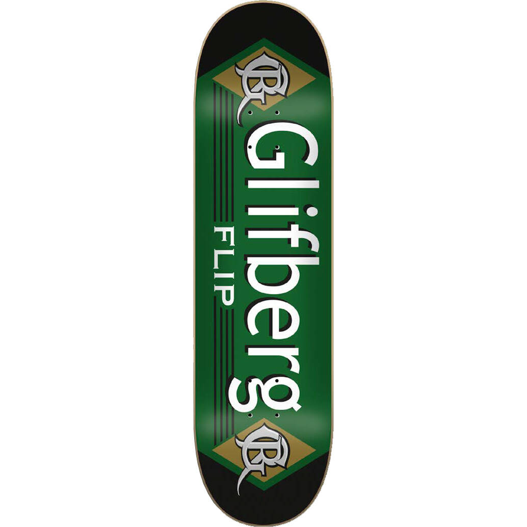 Flip Glifberg Tobacco Skateboard Deck - 8.5"