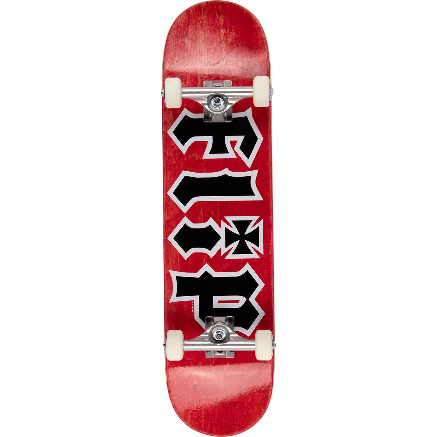 Flip HKD Stained Complete Skateboard - Red 7.87"