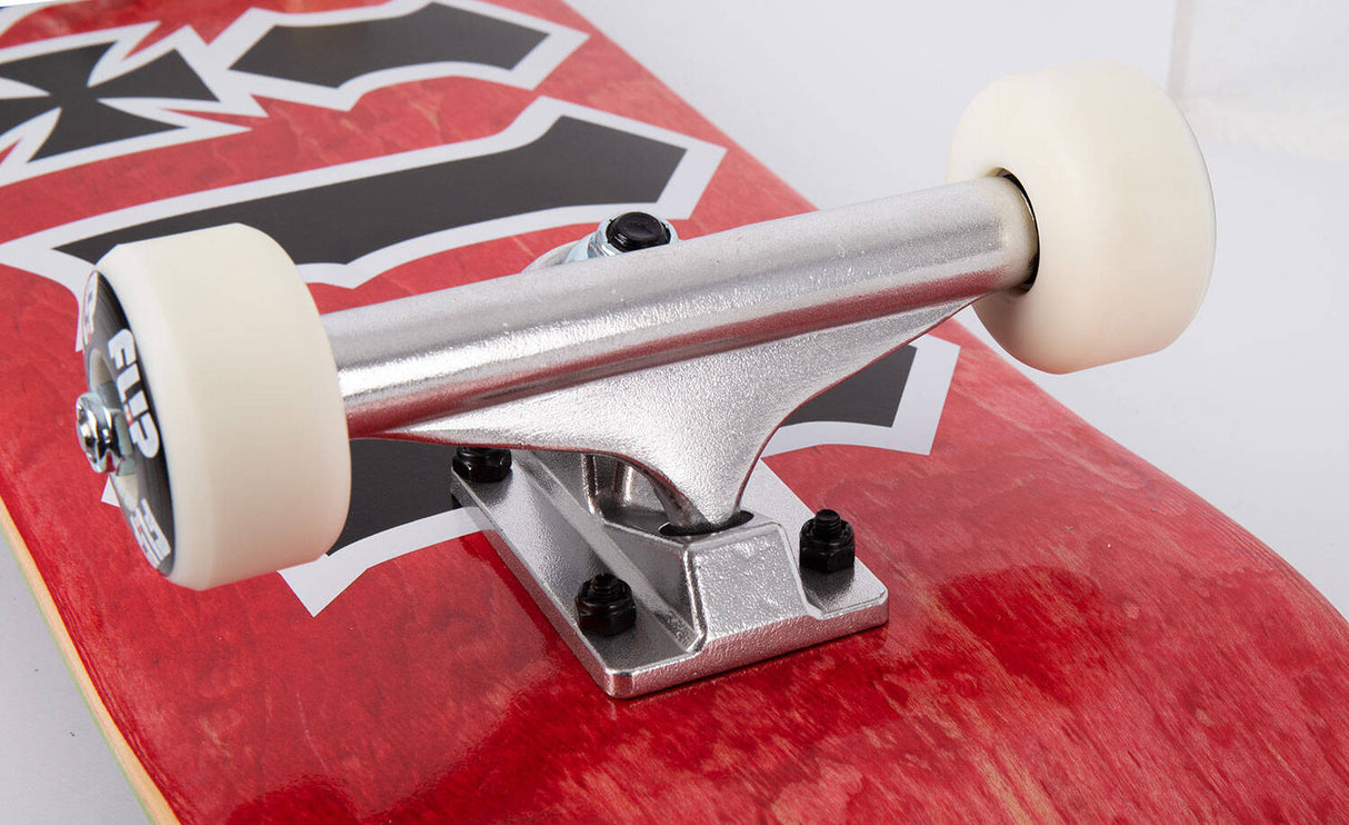 Flip HKD Stained Complete Skateboard - Red 7.87"