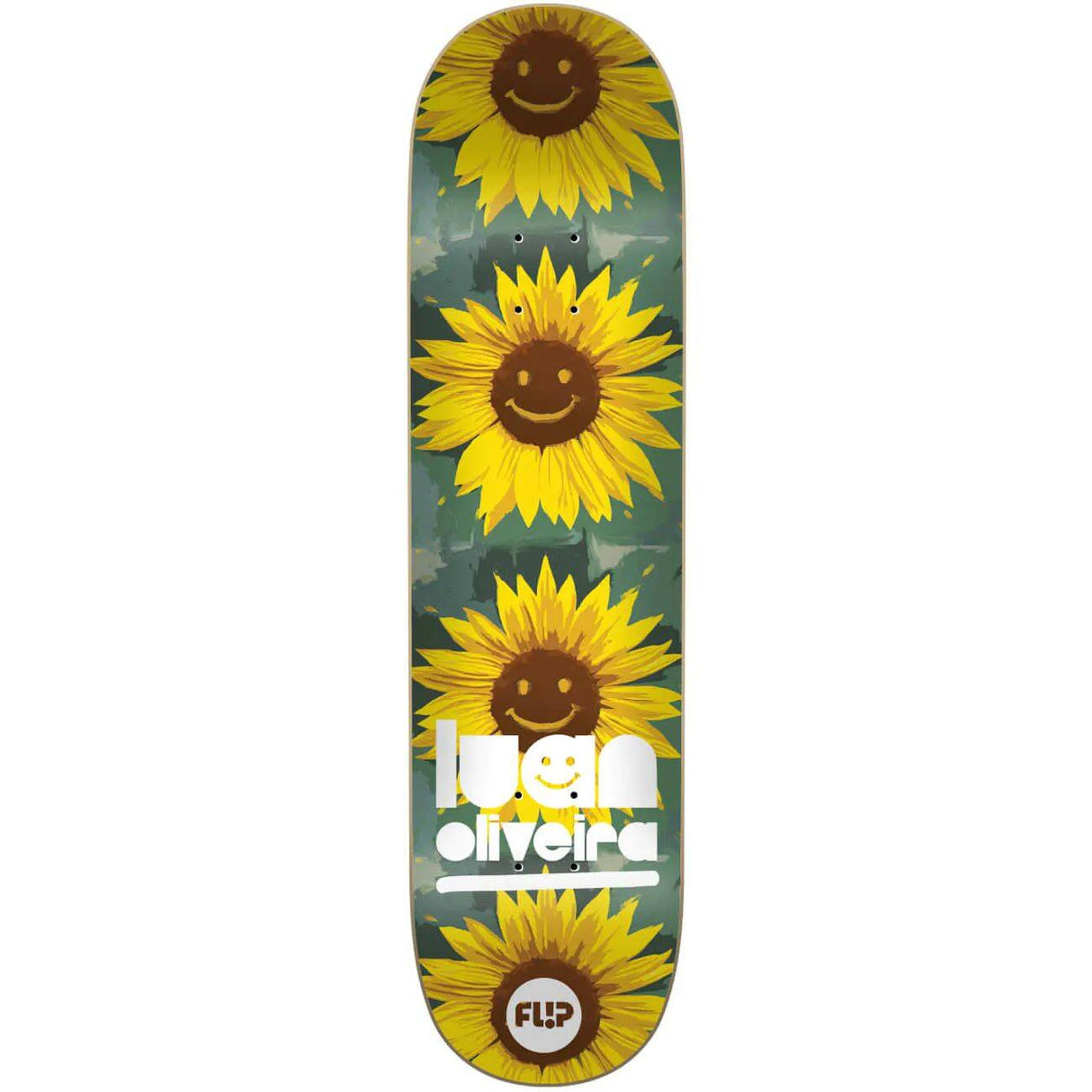 Flip Flower Power Skateboard Deck - Oliveira 8''