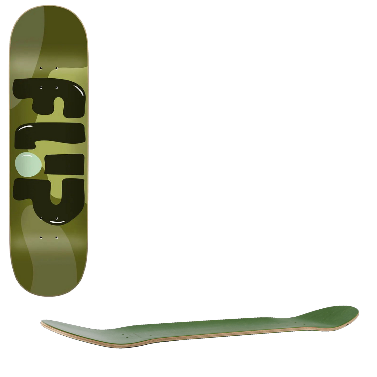 Flip Flume Skateboard Deck - Green 8.13''