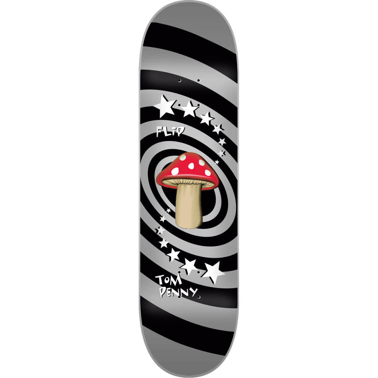 Flip Mushroom Penny Skateboard Deck - Silver 8''