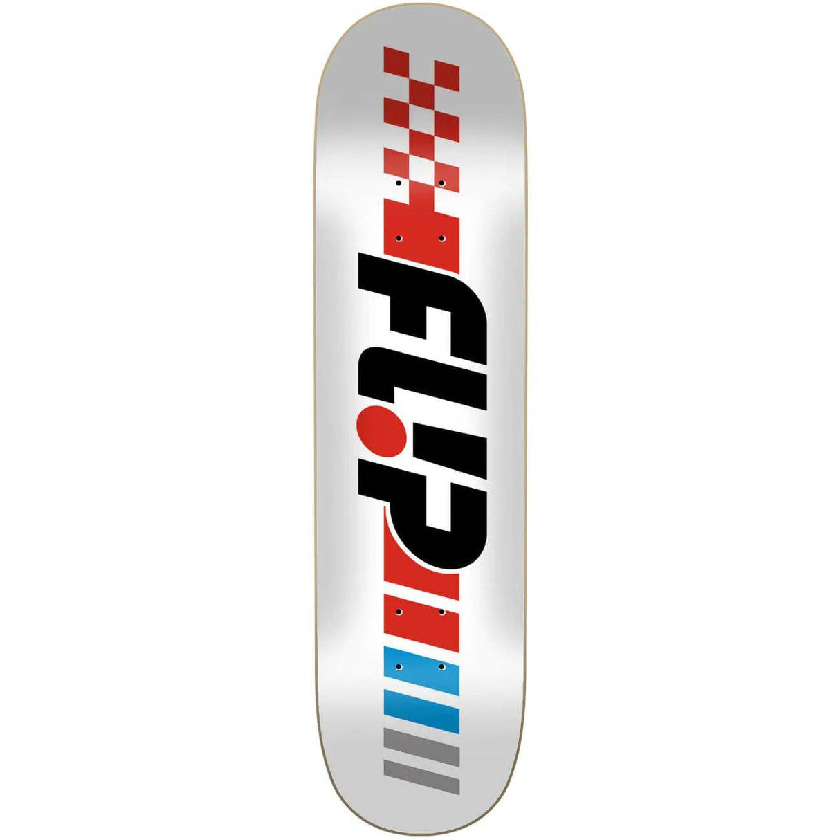 Flip Race Skateboard Deck - White 8.13''
