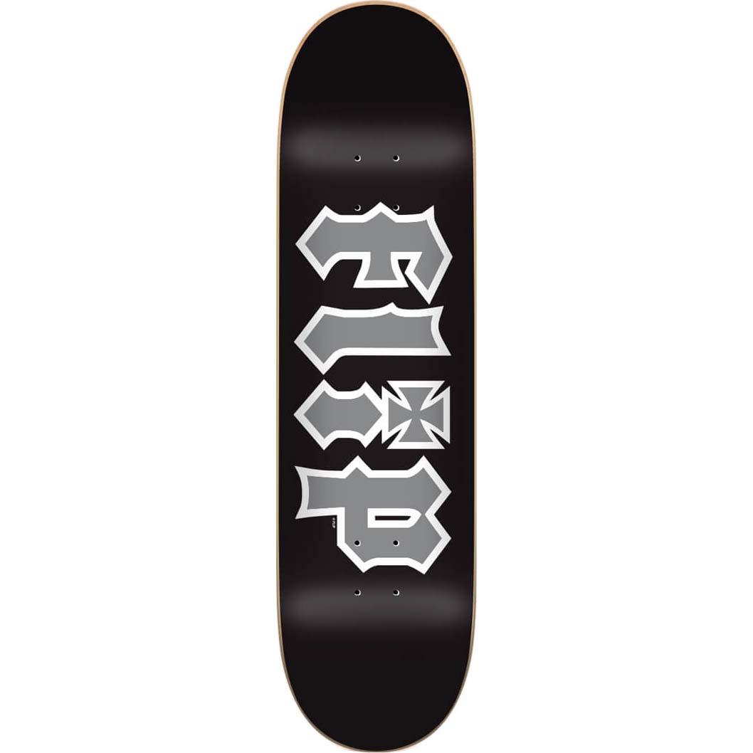Flip Team HKD Skateboard Deck - Black 8.25"